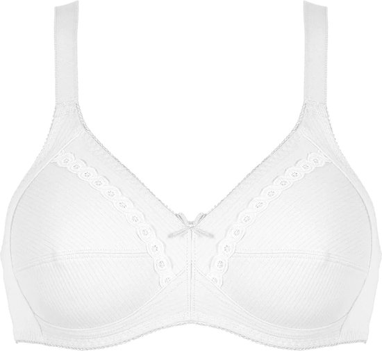 Naturana padded kanten soft BH zonder beugels maat 80D wit