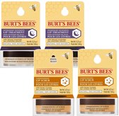 BURT'S BEES - 2x Lip Treatment Overnight Intensive + 2x Lip Scrub Conditioning - 4 Pak