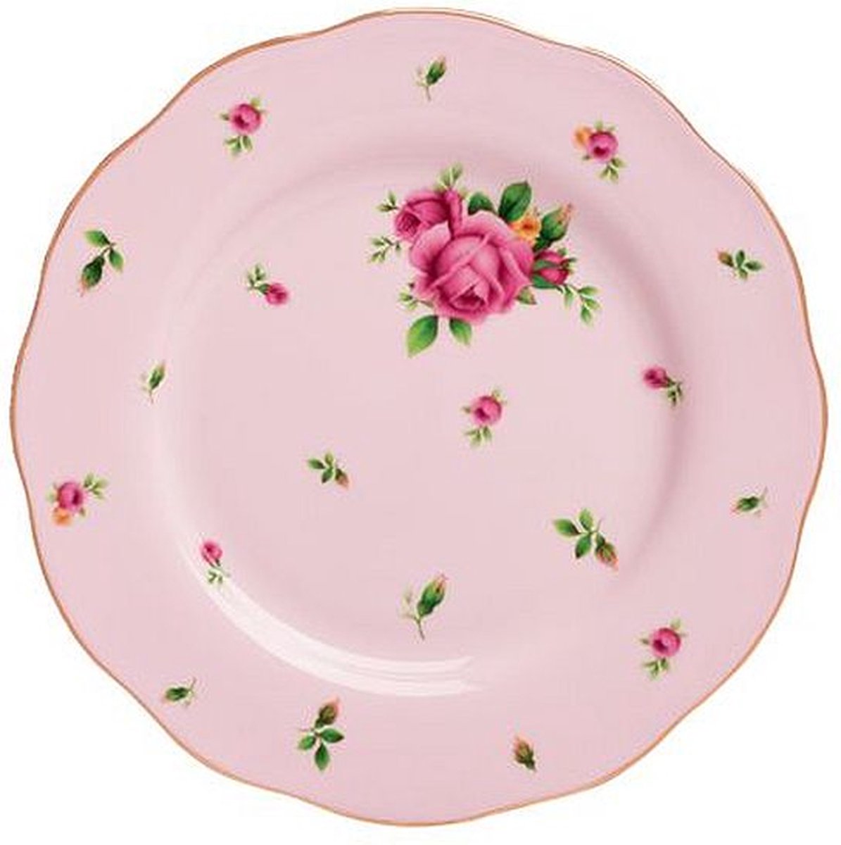 Royal Albert New Country Roses Ontbijtbord 20cm - pink vintage