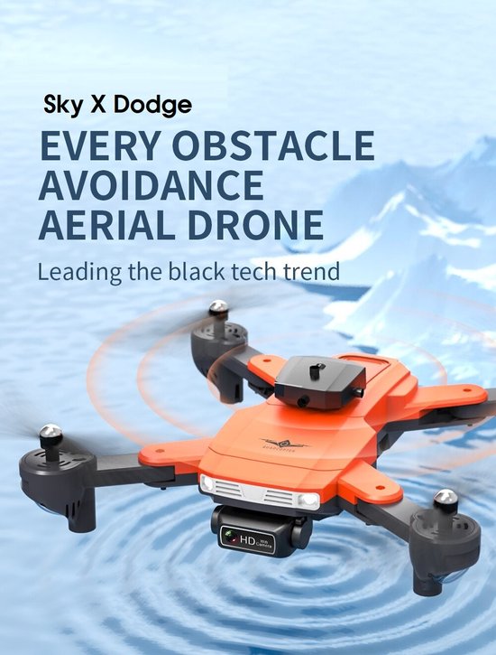 LSky X Dodge - 22km/h - Obstakel Ontwijker - Kids Drone - Micro SD - 2x Camera Drone WiFi - Beginner Quadcopter