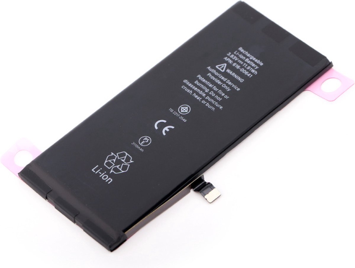 Unique Accu geschikt voor iPhone 11 batterij 3110mAh / accu met bevestigingssticker - OEM kwaliteit