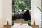Behang - Fotobehang Panda - Boom - Dieren - Natuur - Breedte 180 cm x hoogte 280 cm