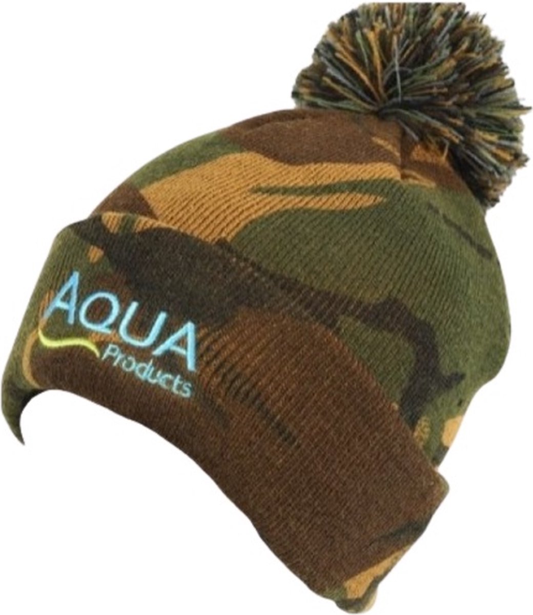 Aqua Camo Bobble Hat | Vismuts