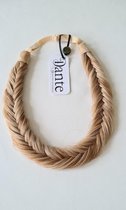 Dante Braid Fishtail - Vlecht haarband met aanpasbare strap voor kinderen en volwassenen - kleur: 612 Brown-Auburn-Blond Highlights