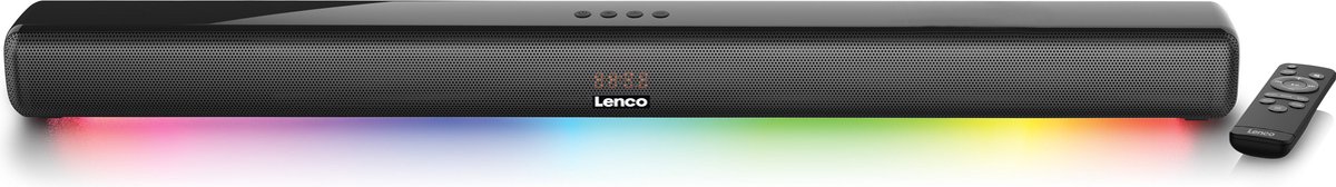 Afbeelding 2 van Lenco SB-042LEDBK - Soundbar met Bluetooth - 85cm - HDMI en LED verlichting - Zwart