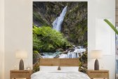 Behang - Fotobehang Waterval in het Oostenrijkse Nationaal park Hohe Tauern - Breedte 155 cm x hoogte 240 cm