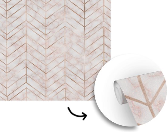 Papier peint - Papiers Papier peint photo Motifs - Luxe - Marbre - Largeur 300 cm x Hauteur 300 cm