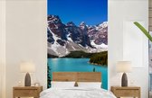 Behang - Fotobehang Vallei in het Nationaal park Banff in Noord-Amerika - Breedte 120 cm x hoogte 240 cm