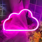 Neon lamp wolk- roze- Nachtlamp- Neon wandlamp- Neon verlichting- Sfeer verlichting- Neon lamp muur