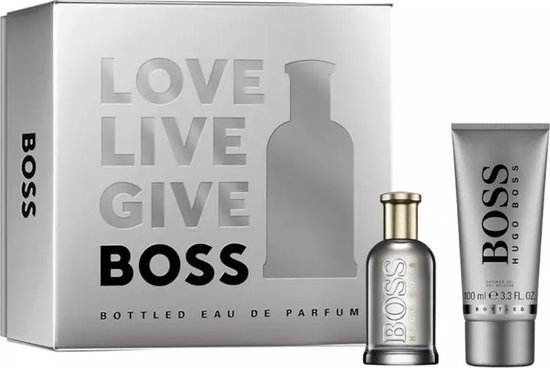 Hugo Boss Bottled Giftset - 50 ml eau de parfum spray + 100 ml douchegel - cadeauset voor heren