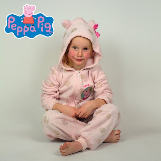 Peppa Pig & Rebecca Pig Onesie Rose - 3 ans - Combinaison - Pyjama Long -  Polaire | bol.com
