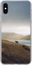 Coque iPhone Xs Max - Cheval - Berg - Paysage - Coque de téléphone en Siliconen