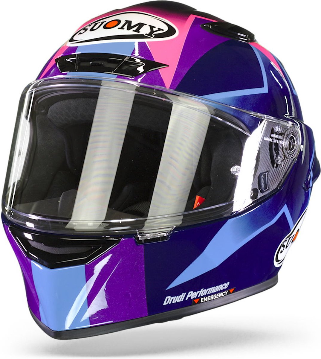 Suomy Track 1 Bastianini Replica Blauw Paars Integraalhelm L