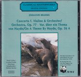 Concerto voor viool en orkest Op. 77, variaties over een Thema van Haydn - Johannes Brahms - Iwan Cerkov, Müncher Symphoniker o.l.v. Helmut Bucher