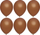 Haza Ballonnen verjaardag/thema feest - 300x stuks - bruin - 29 cm