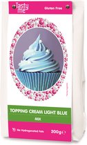 Topping crème licht blauw mix glutenvrij 200g - glutenvrij bakken - Tasty Me