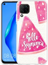 Huawei P40 Lite Hoesje Summer Melon Designed by Cazy