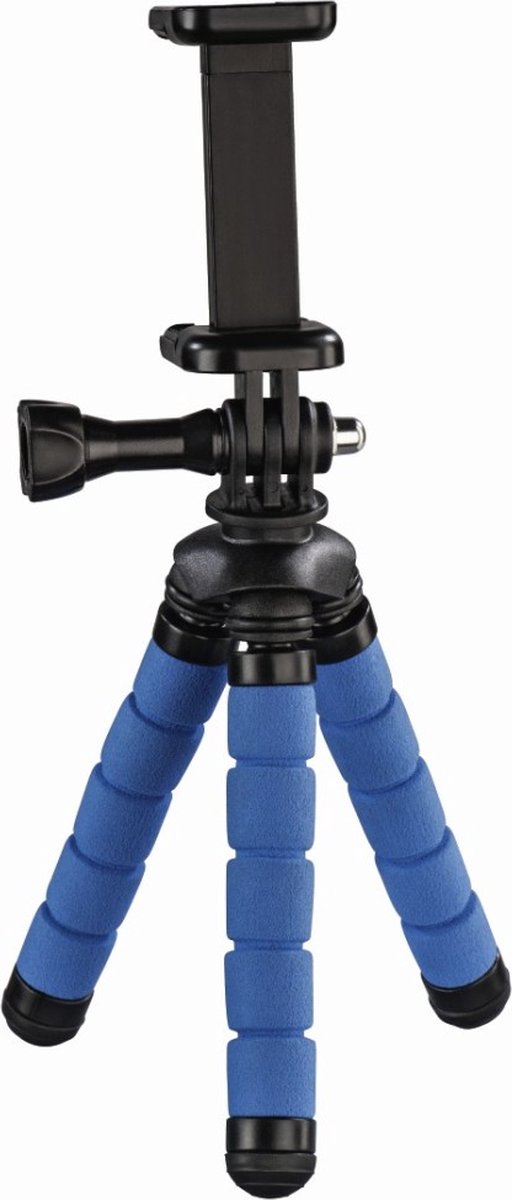 Hama Ministatief "Flex" voor smartphone en GoPro, 14 cm, blauw