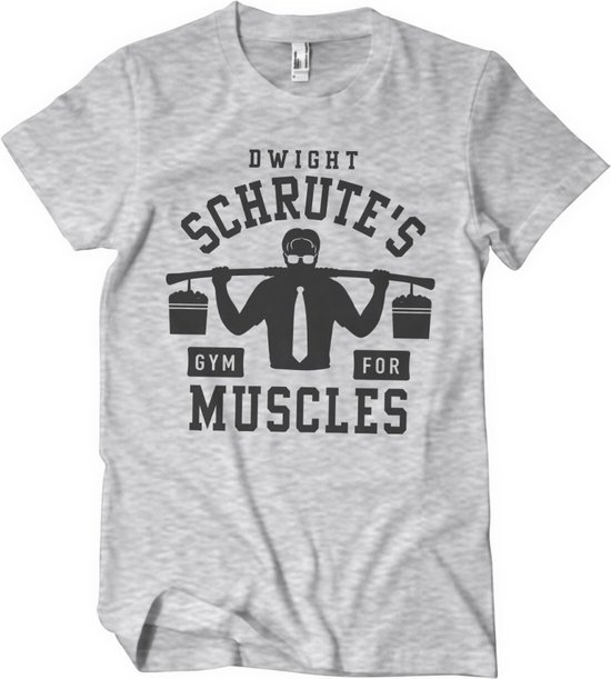 The Office Heren Tshirt -XL- Dwight Schrute's Gym Grijs