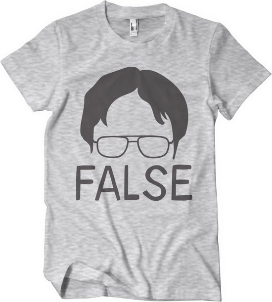 The Office Heren Tshirt -S- FALSE Grijs