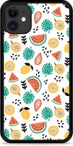 iPhone 11 Hardcase hoesje Tropical Fruit - Designed by Cazy
