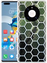 Huawei Mate 40 Pro Hoesje Snakeskin Honeycomb Designed by Cazy