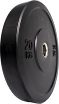 Gewicht schijf 1x 20 KG - Olympische halterschijven - Rubbere gewichten 50/51mm - Bumper plate
