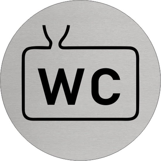 Cowboy Toilettenschild Aus Alu - Western Design Für Herrentoilette