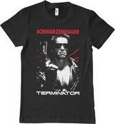 The Terminator Heren Tshirt -XL- Poster Zwart