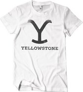 Yellowstone Heren Tshirt -2XL- Yellowstone Wit
