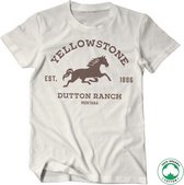 Yellowstone Heren Tshirt -XL- Dutton Ranch - Montana Organic Wit