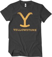 Yellowstone Heren Tshirt -4XL- Yellowstone Zwart