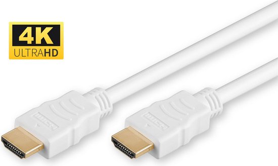 Microconnect - 1.4 High Speed HDMI naar HDMI kabel - 10 m - Wit