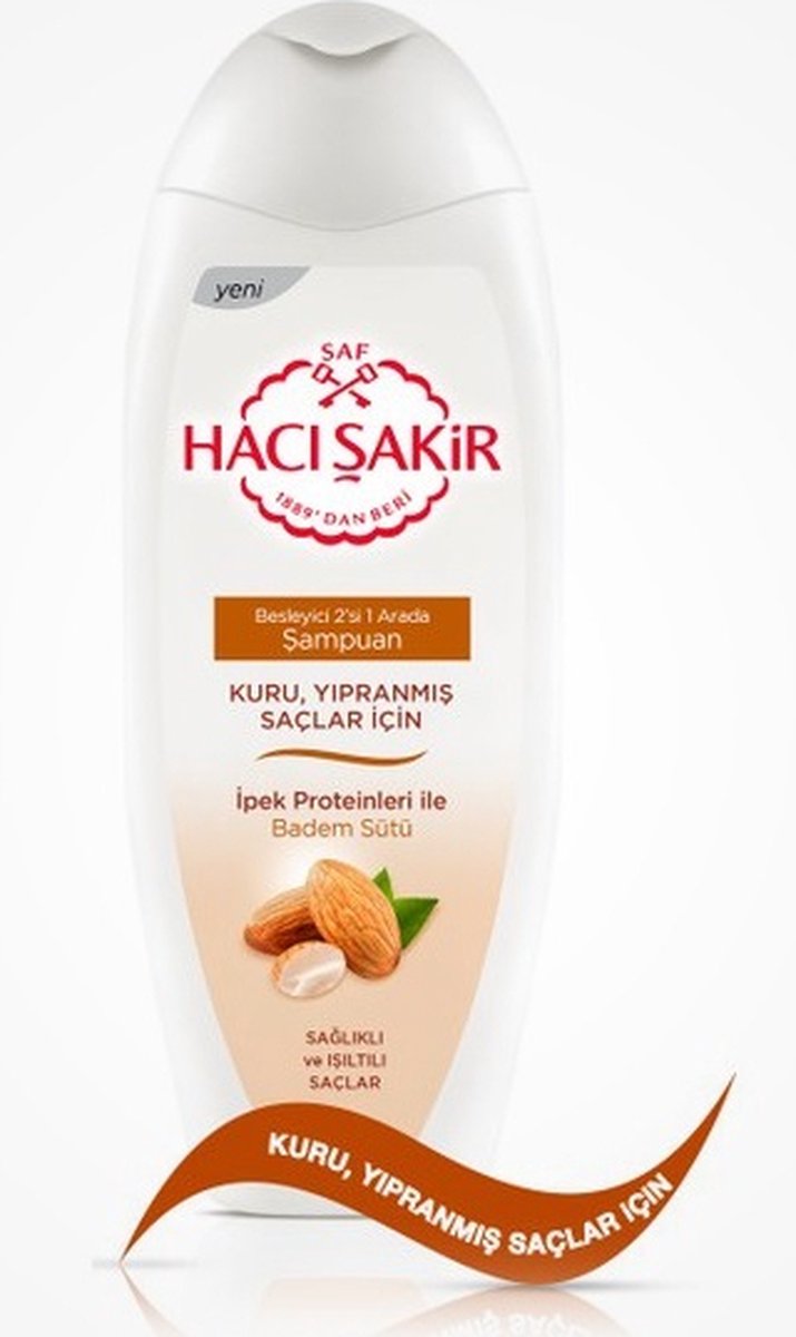 Haci Sakir Shampoo Almond 500 ml