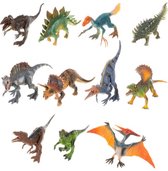 T- Rex Dinosaurussen Speelfiguren + speelmat + opbergdoos , speelgoed met dino’s om allerlei avonturen mee te bedenken.