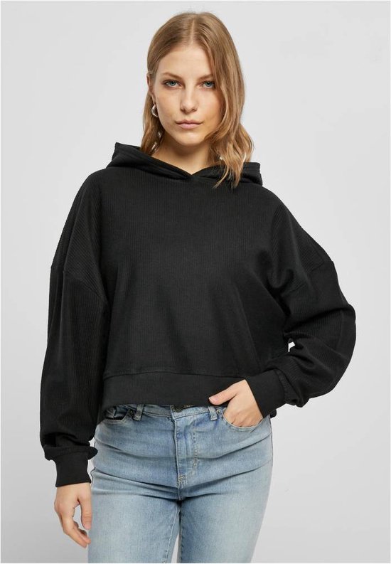 Felpa Donna Urban Classics Oversized - Maglione Corto Raglan Con Tasca