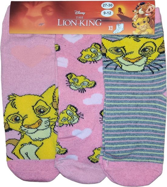 Lion King - sokken The Lion King - meisjes - 3 paar