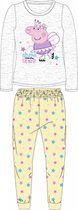 Peppa pig Pyjama Meisjes Grijs/Geel Maat 98
