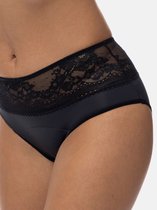 Dorina 2-pack Menstruatie Midi Slip - Menstruatie ondergoed - Lace - XXXL - Zwart.