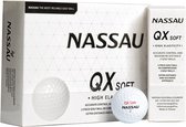 Nassau QX Soft - Balles de golf - 12 pièces - Blanc