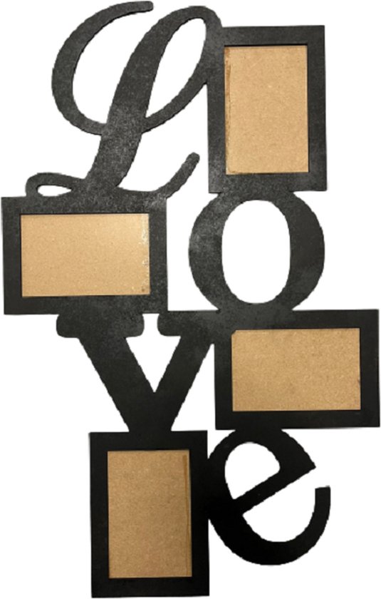 LBM Fotolijst Love - 70 cm - hout zwart