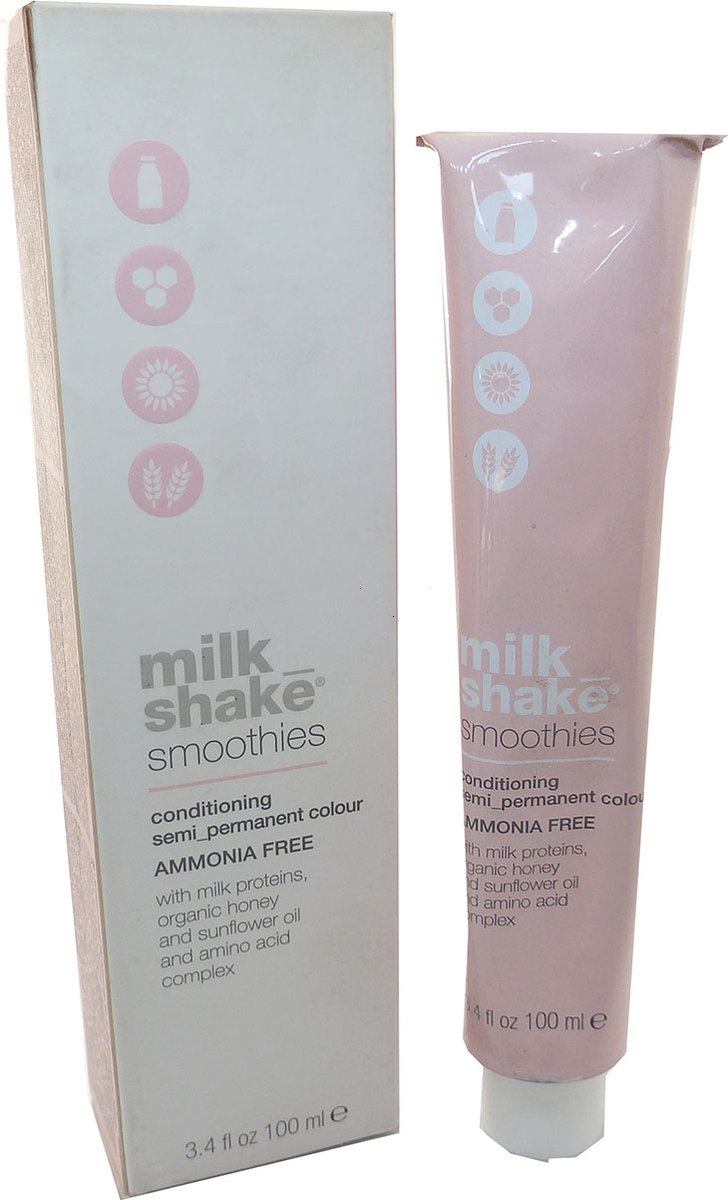 Z.ONE Milk Shake Conditioning Semi Permanent Haarkleuring zonder ammoniak 100ml - 06.43 Dark Copper Gold Blonde / Dunkelgold Blondkupfer