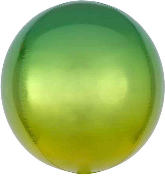 Orbz Ombré geel/groen folie ballon.