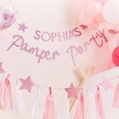 Roze Glitter Pamper Party - 2.5 Meter