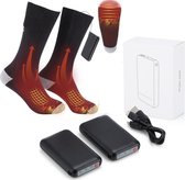 IMENGINE Verwarmde Sokken - Elektrische Sokken - Inclusief Oplaadbare Accu - Unisex - 3 Verschillende standen - Wandelen - Skiën - Fietsen - Camping - Vissen - Verwarmde onderkleding