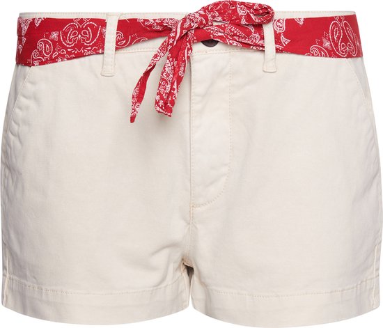 Pantalon Femme Superdry Vintage Chino Hot Short - Crème - Taille L