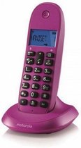 Motorola C1001LB+ DECT-telefoon Paars Nummerherkenning