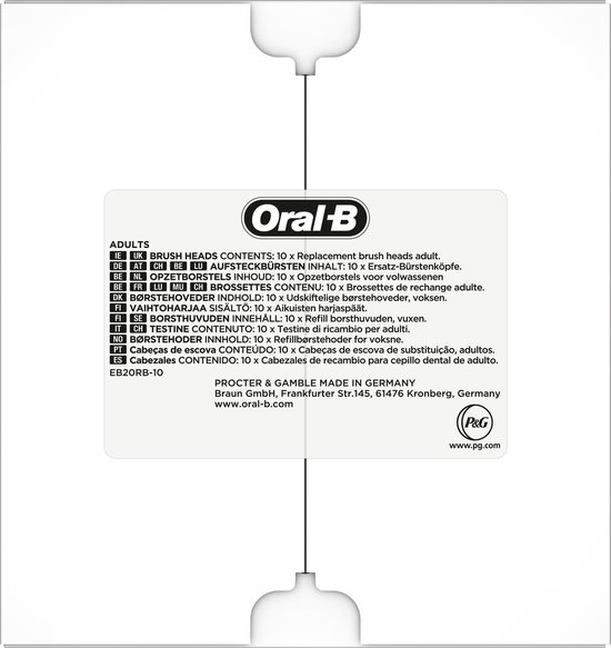 Oral-B Precision Clean - Met CleanMaximiser-technologie - Opzetborstels -10 Stuks - Brievenbusverpakking - Oral B