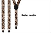 Bretel Panterprint - Panter bretels festival dier thema feest party carnaval optocht