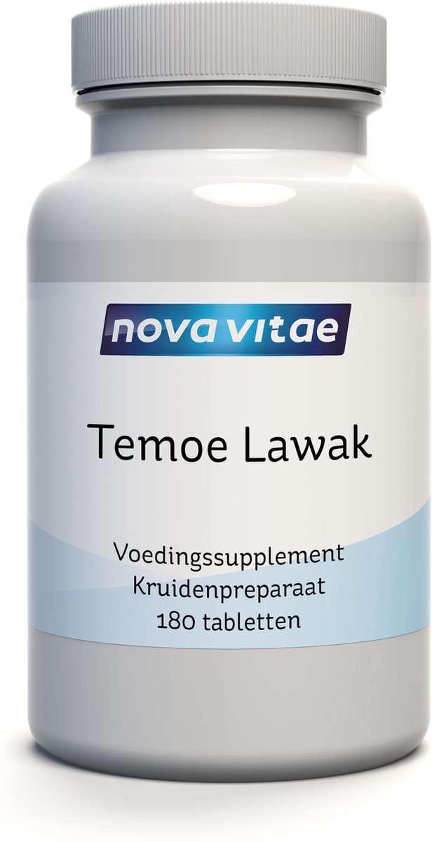 Goedkoopste Nova Vitae - Temoe Lawak- Curcuma Xanthorrhiza - 180 Tabletten